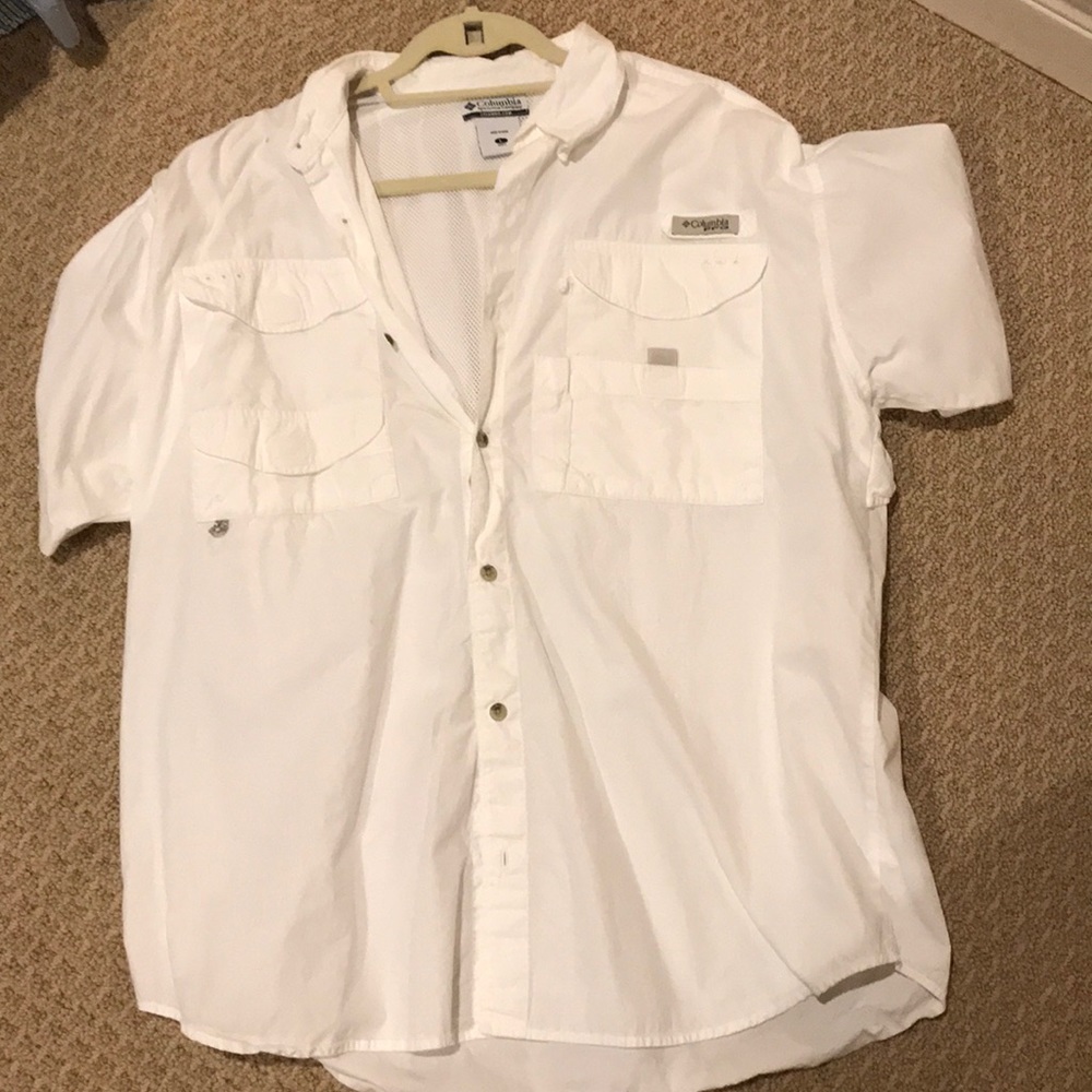 Columbia PFG short sleeve button down